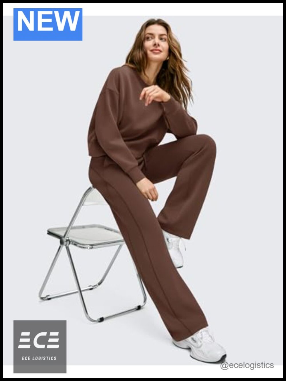 Modal Soft Wide Leg Sweatpants Drawstring Pockets High Rise Lounge - Picture 5 of 6